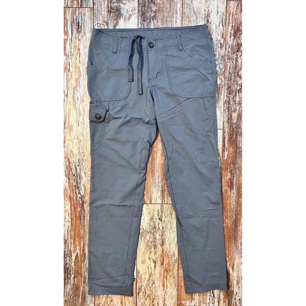 REI Womens Hiking Pants Size 10 Gray Stretch Cargo Trail Outdoor Travel